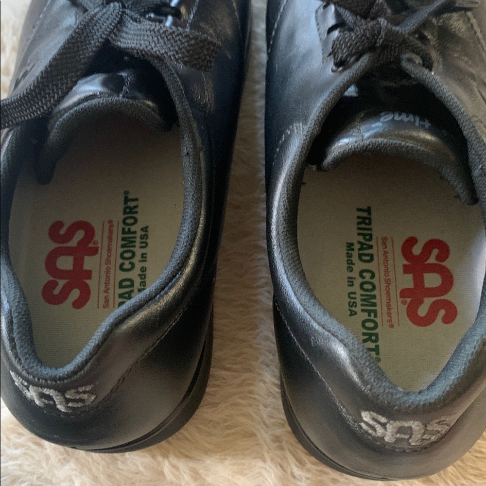 SAS Womens Black Lace-Up free time shoes - Picture 13 of 13